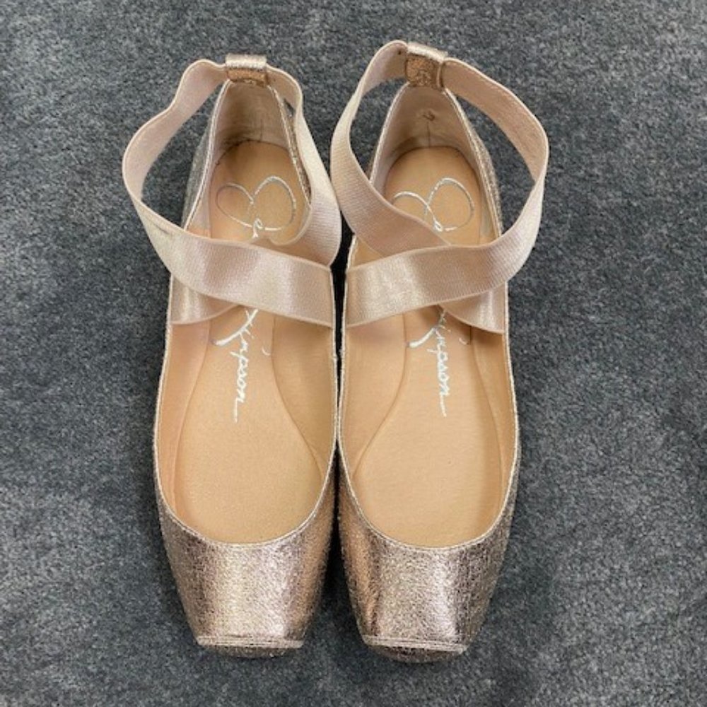 Jessica Simpson Gold Ballet Flats - Pointe